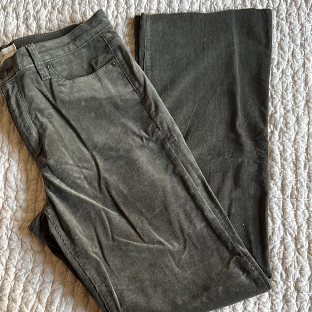 Olive green bootcut cords